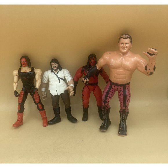 LOT 4 Toy Biz Smash Wrestlers Sting Jakks Pacific Mick Foley Brutus Beefcake - Picture 7 of 9